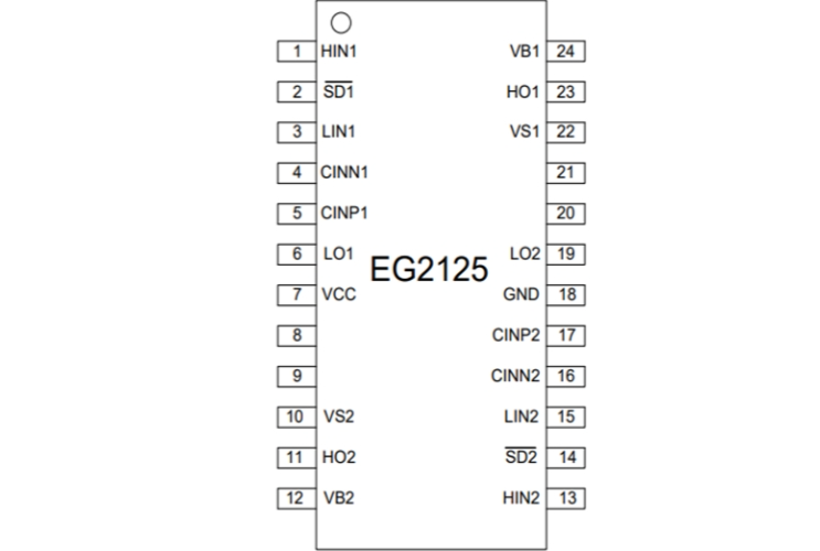 EG2125：高性能雙路比較器全橋驅(qū)動(dòng)芯片，融合多重保護(hù)與高性?xún)r(jià)比