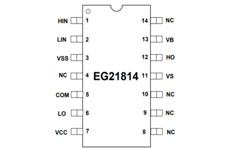 EG21814：大功率MOS/IGBT柵極驅(qū)動芯片，高性價比之選